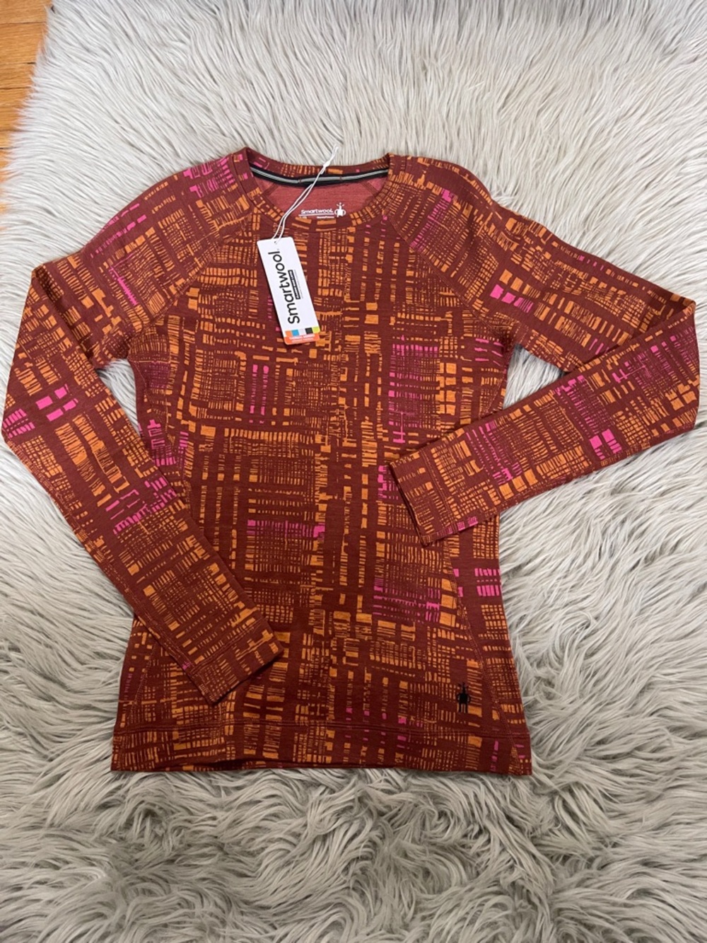 Smartwool pecan brown digi plaid